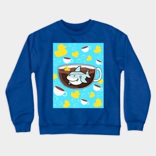 Sharks, Coffee, and Rubber Duckies! Crewneck Sweatshirt